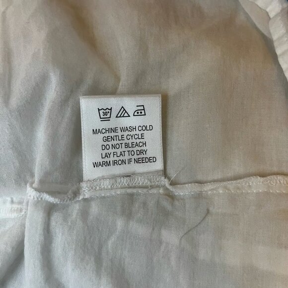 ModCloth White Dress with Blue Embroidery - 1X - Picture 11 of 12